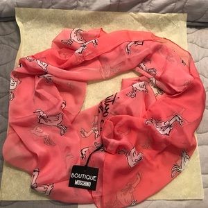 Brand new Moschino 100% silk scarf
